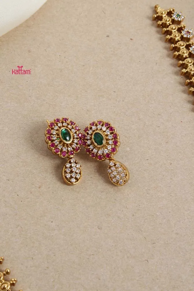 Floral MultiStone Mid length Haram