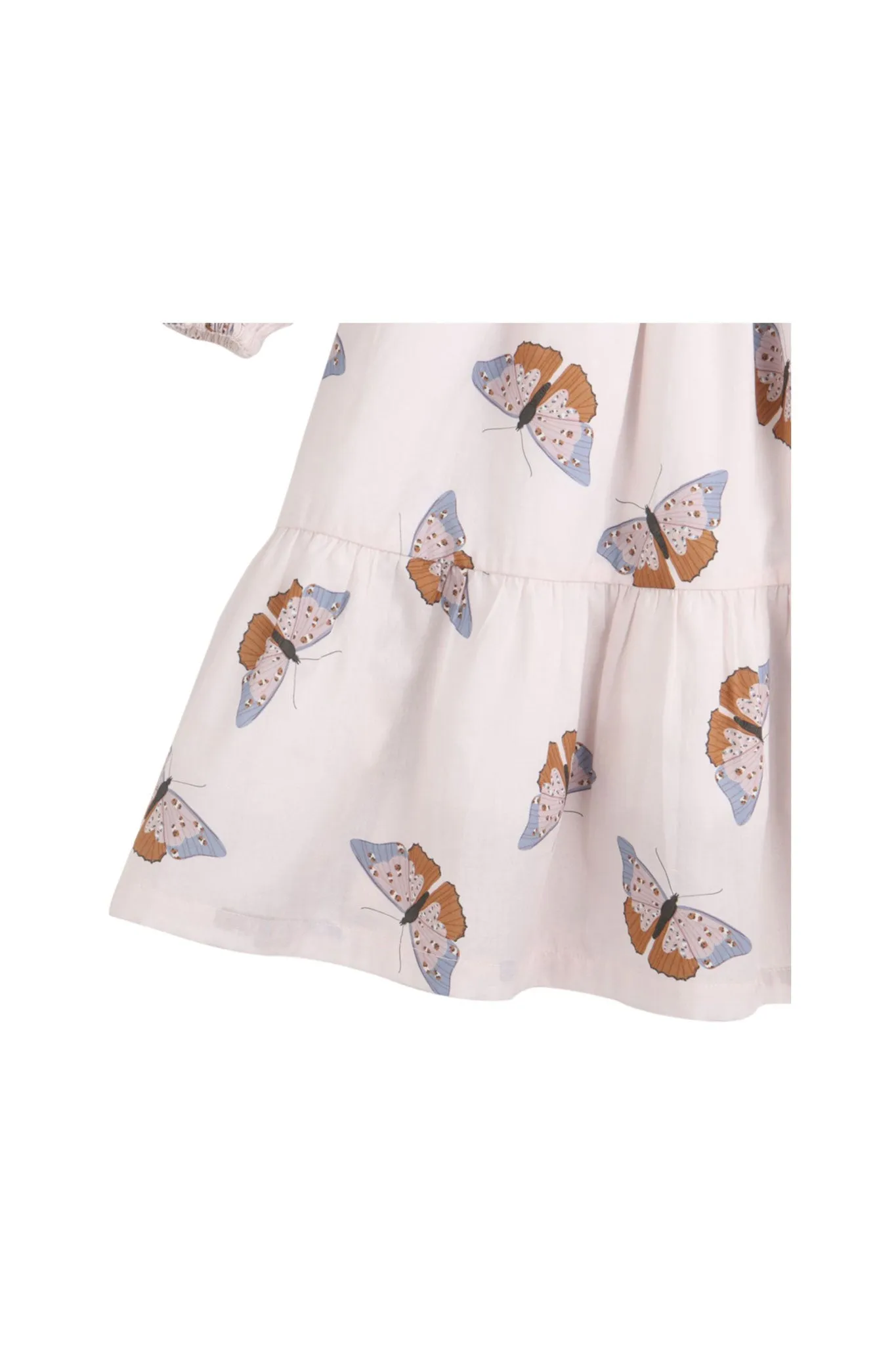 Gingersnaps Puff Sleeves Dress with Butterfly Print