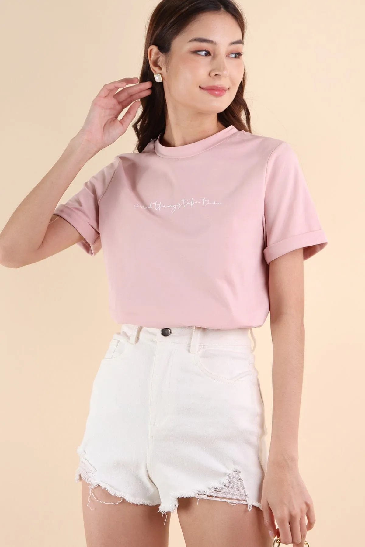 GOOD THINGS TAKE TIME QUOTE TEE BUNDLE