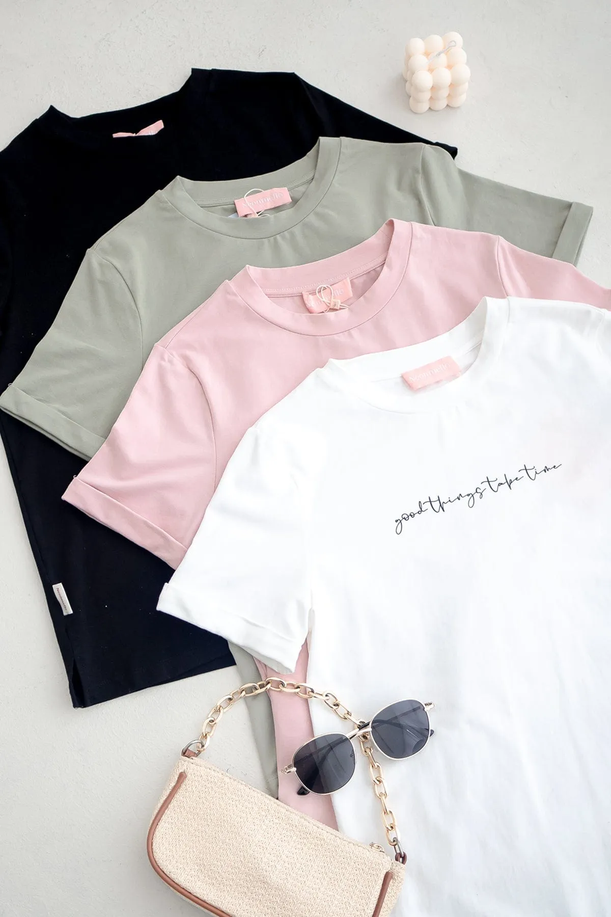 GOOD THINGS TAKE TIME QUOTE TEE BUNDLE