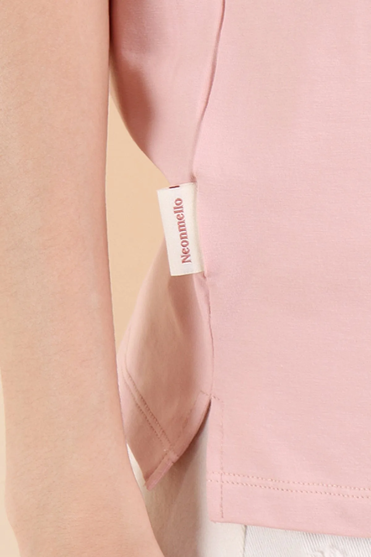 GOOD THINGS TAKE TIME QUOTE TEE IN PINK