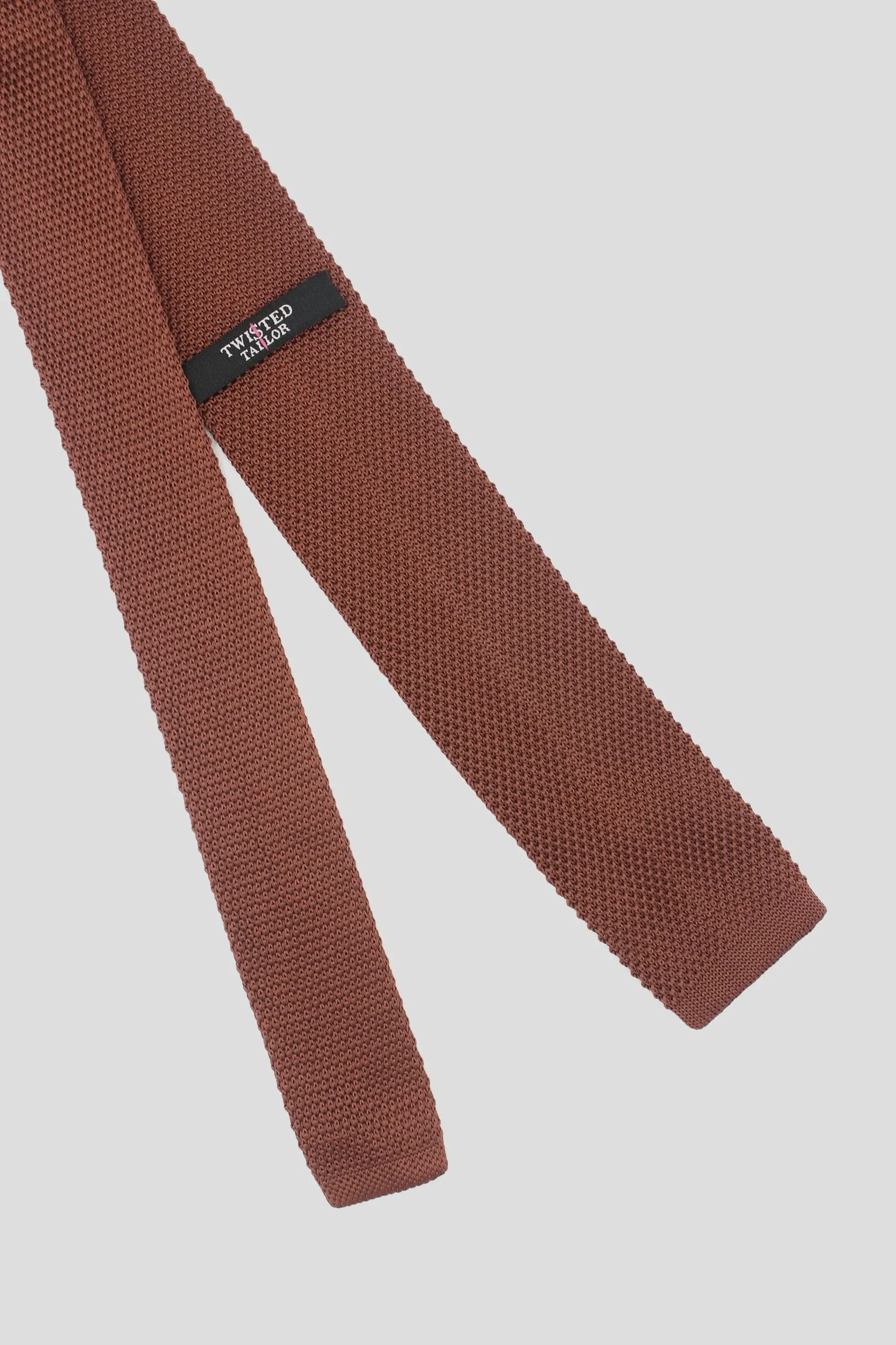 Jagger Brown Knitted Tie