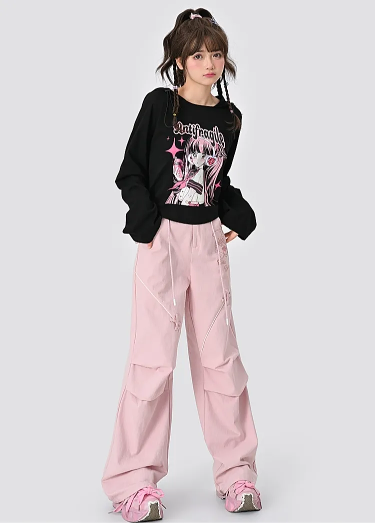 Japanese Style Thin Cartoon Anime Printing Hoodie