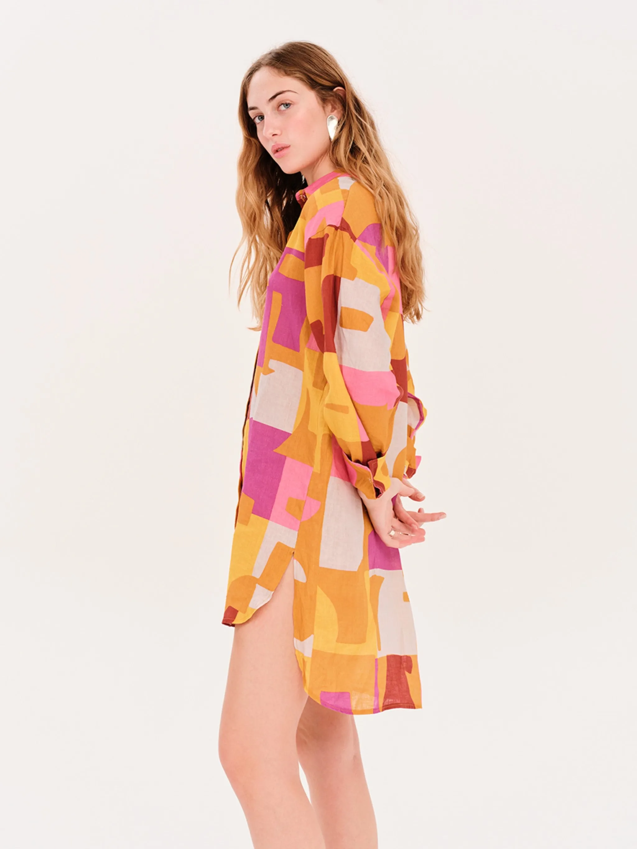 June Linen | Loose Shirtdress