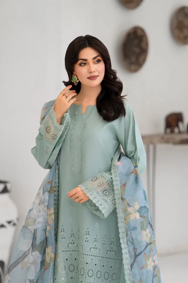 Karma Embroidered Chikankari Cotton Lawn Suit KAR128