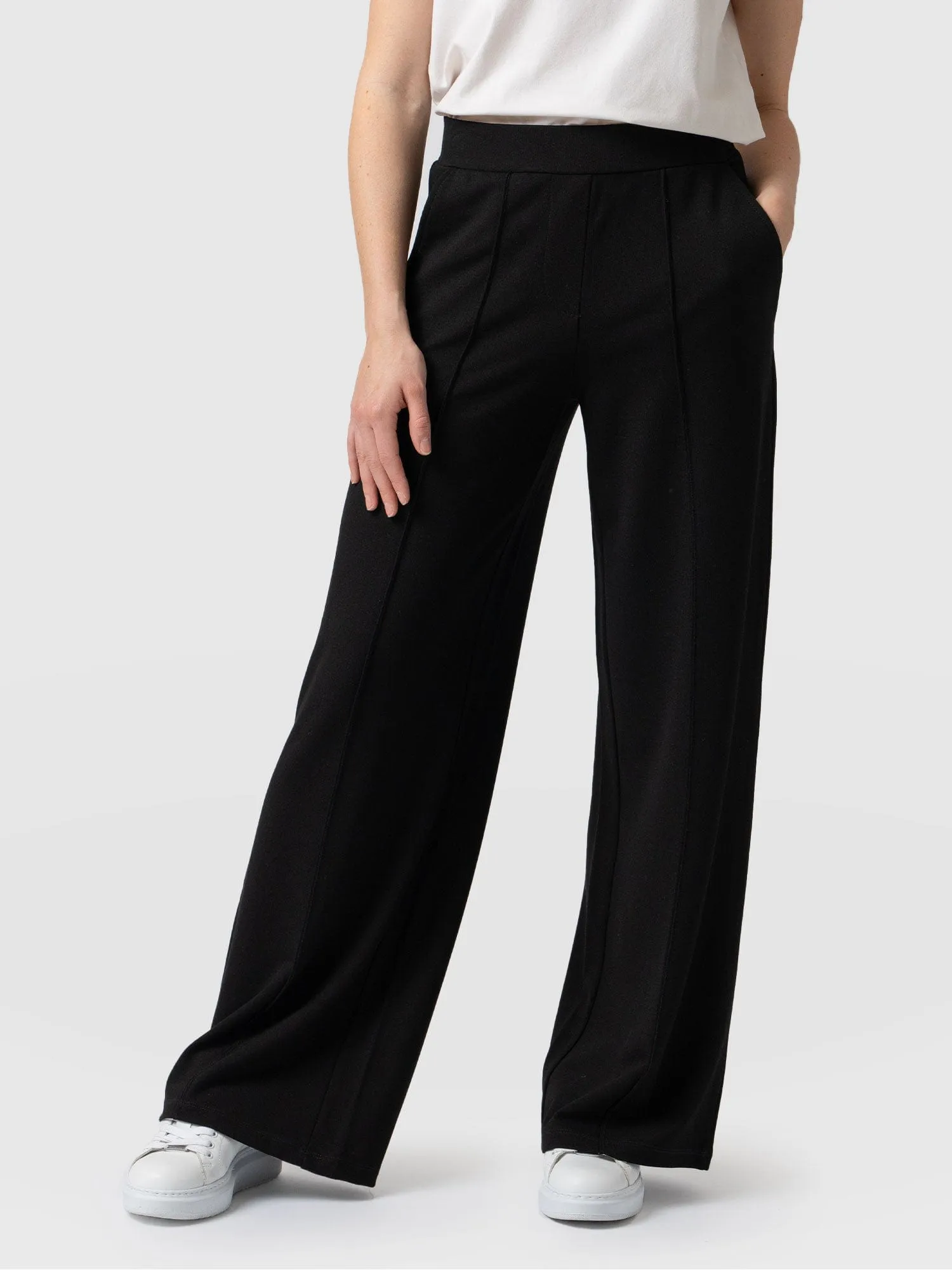 Keller Wide Leg Pant - Black