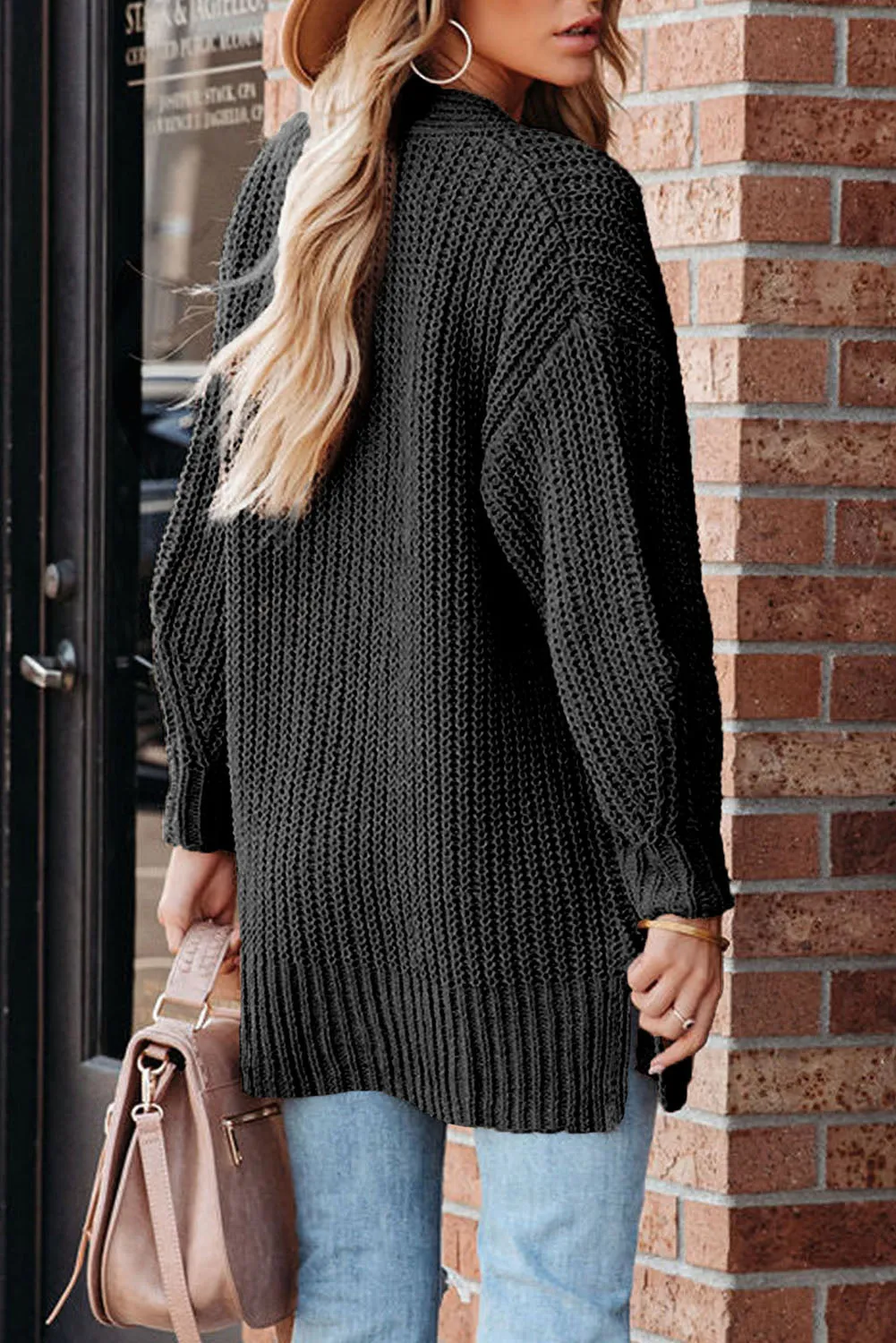 Khaki Knitted Cardigan