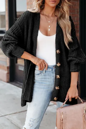 Khaki Knitted Cardigan