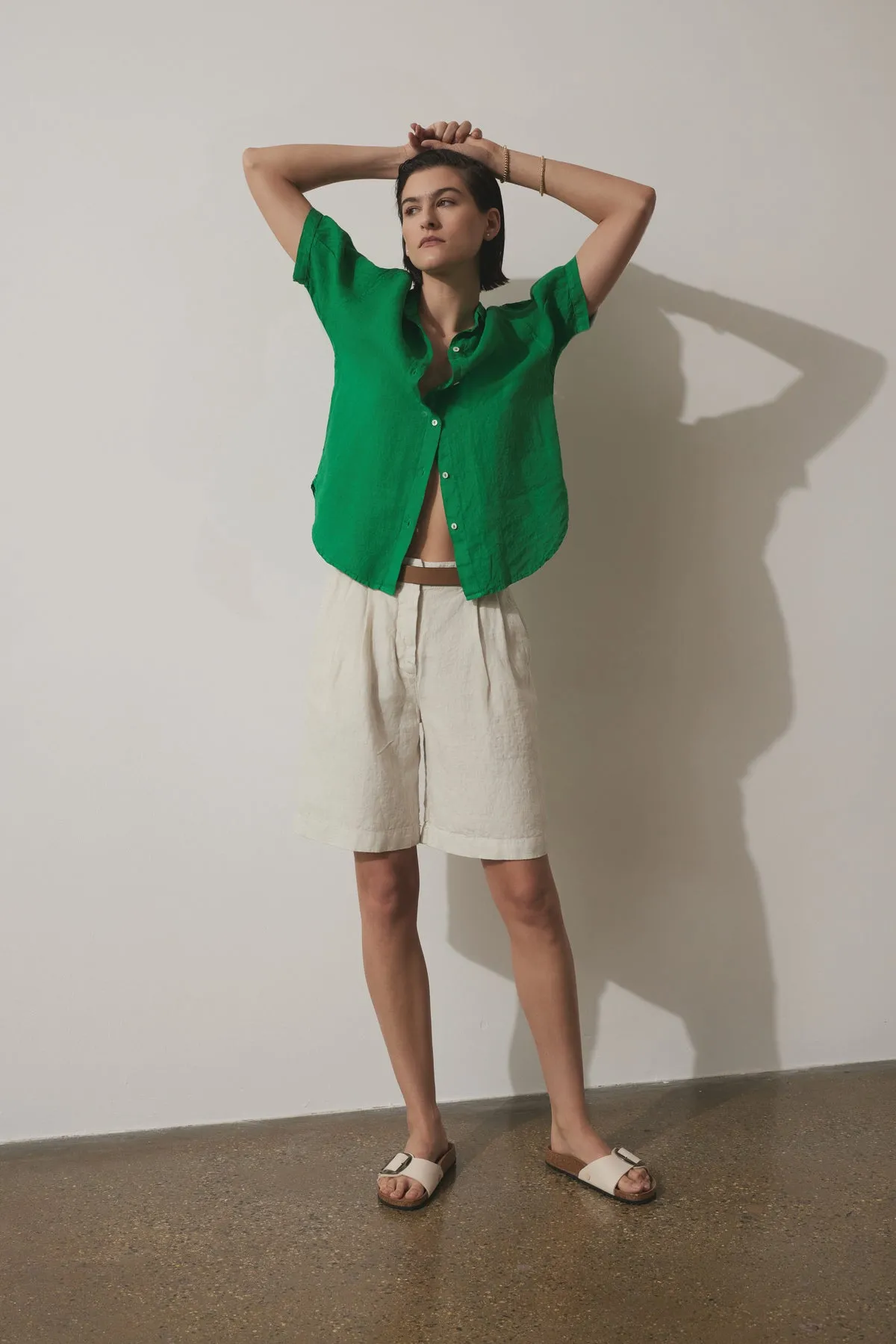 LARCHMONT HEAVY LINEN SHORT
