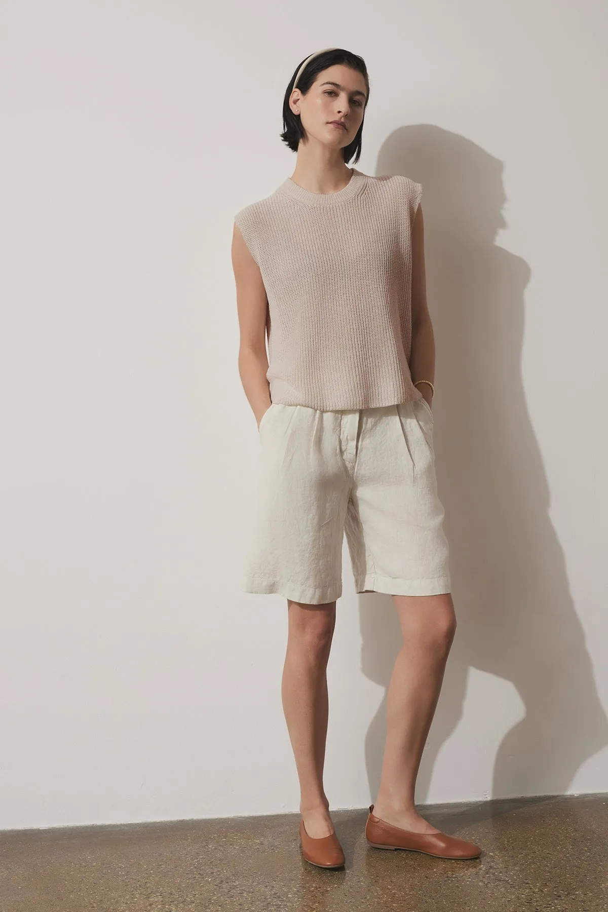 LARCHMONT HEAVY LINEN SHORT