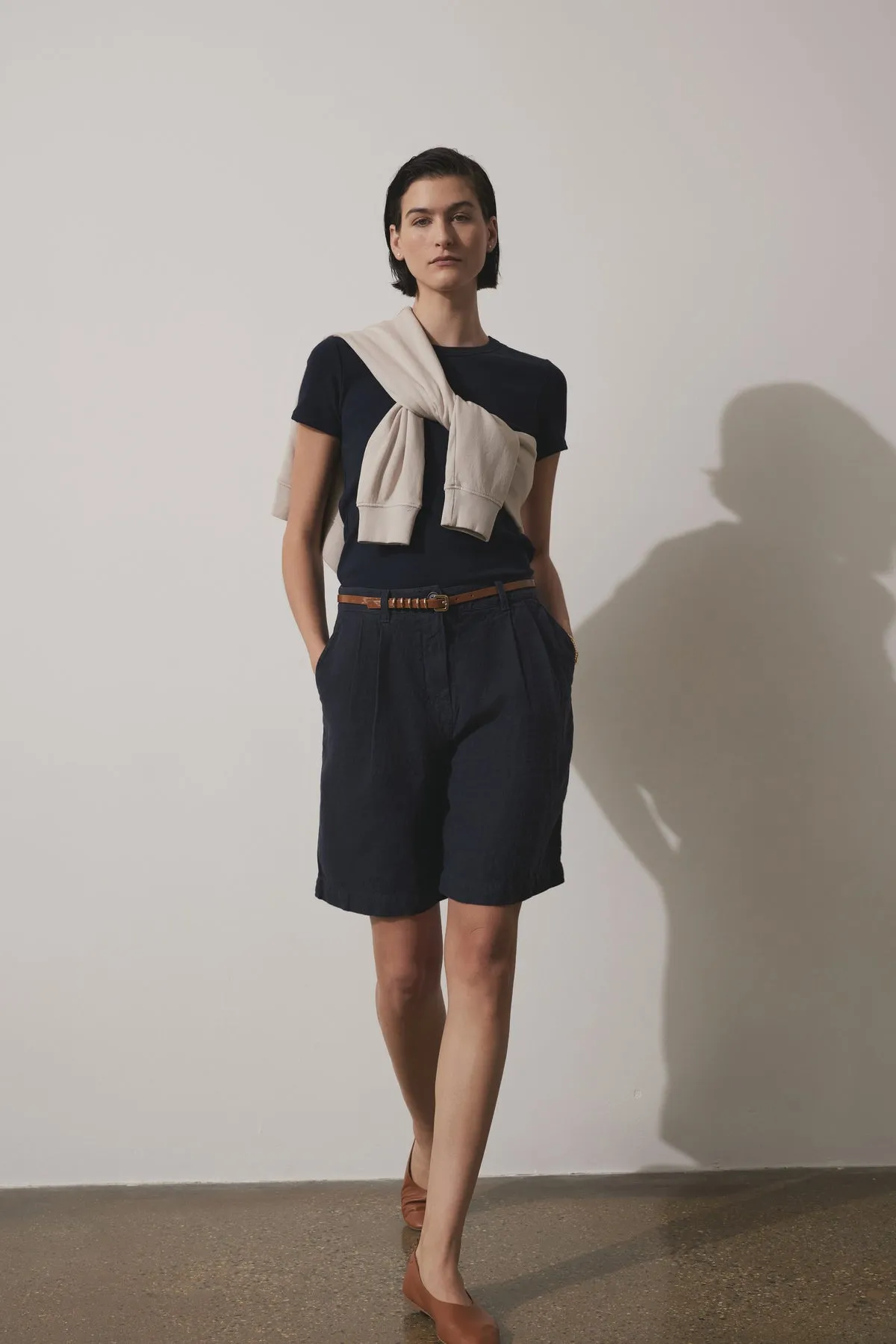 LARCHMONT HEAVY LINEN SHORT