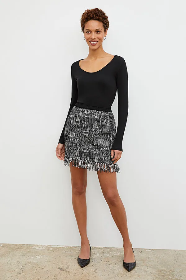 Marcia T-Shirt - Ribbed Pima Cotton :: Black