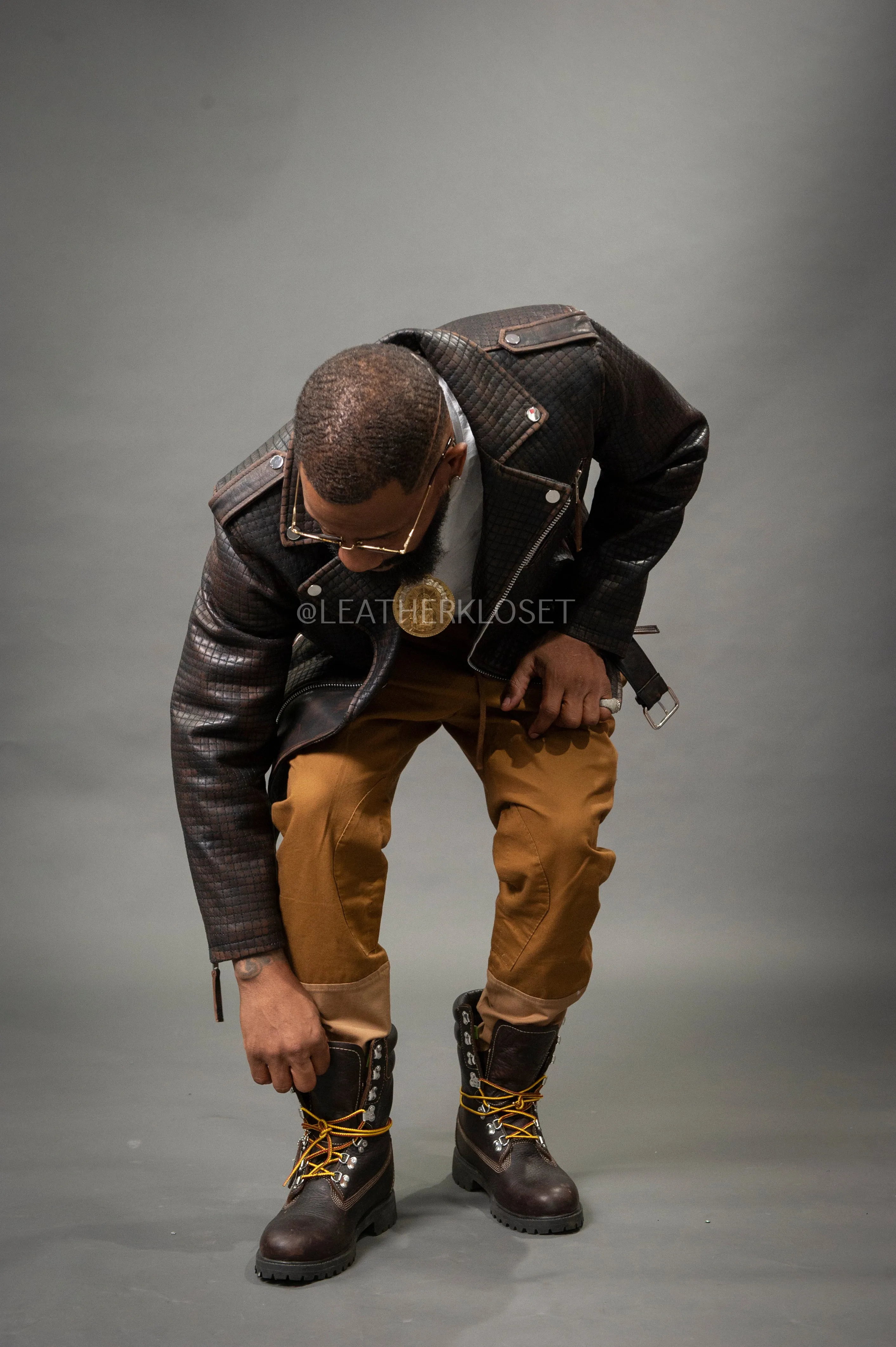 Men's Box Biker Jacket [Copper]