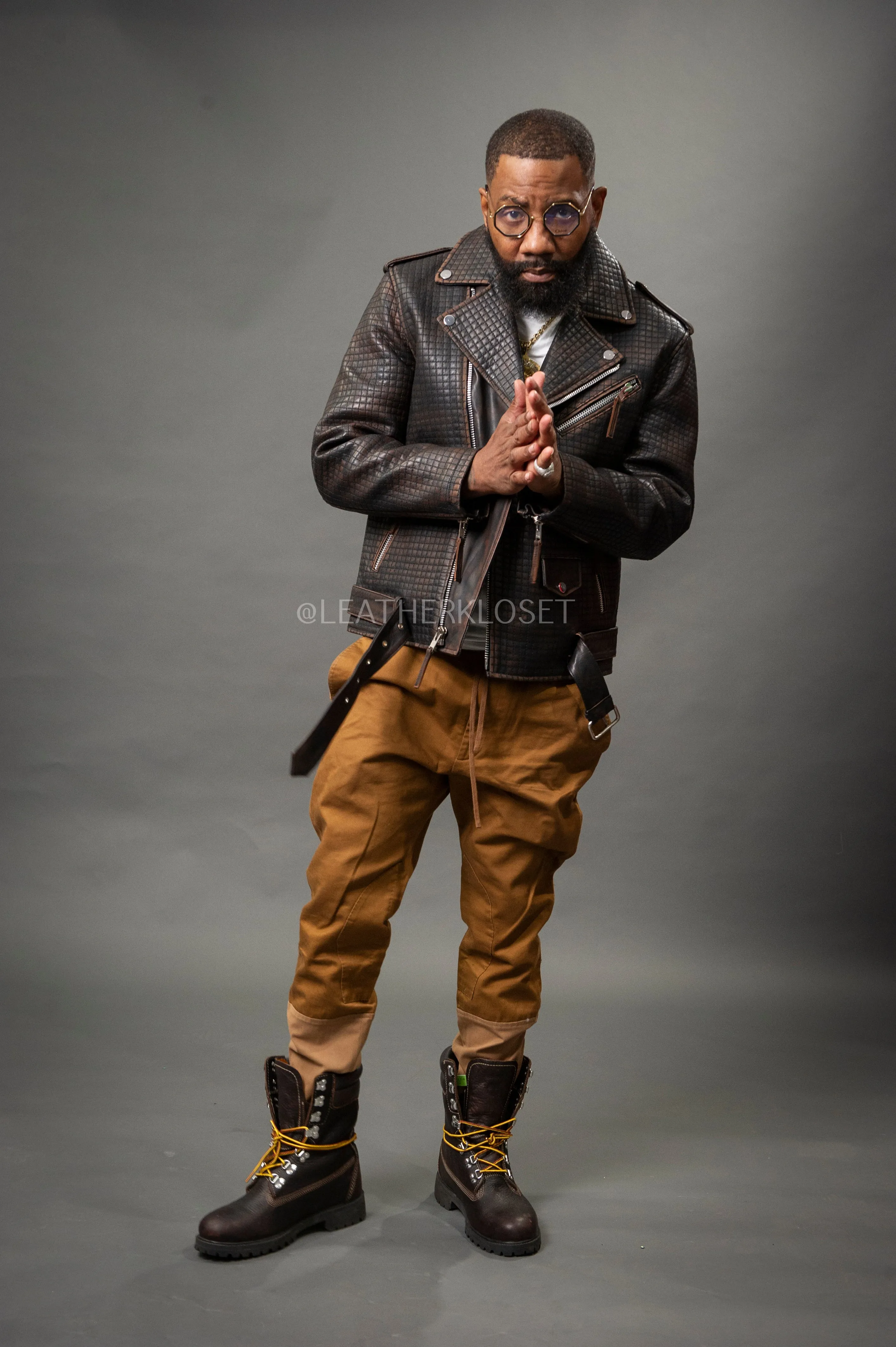 Men's Box Biker Jacket [Copper]