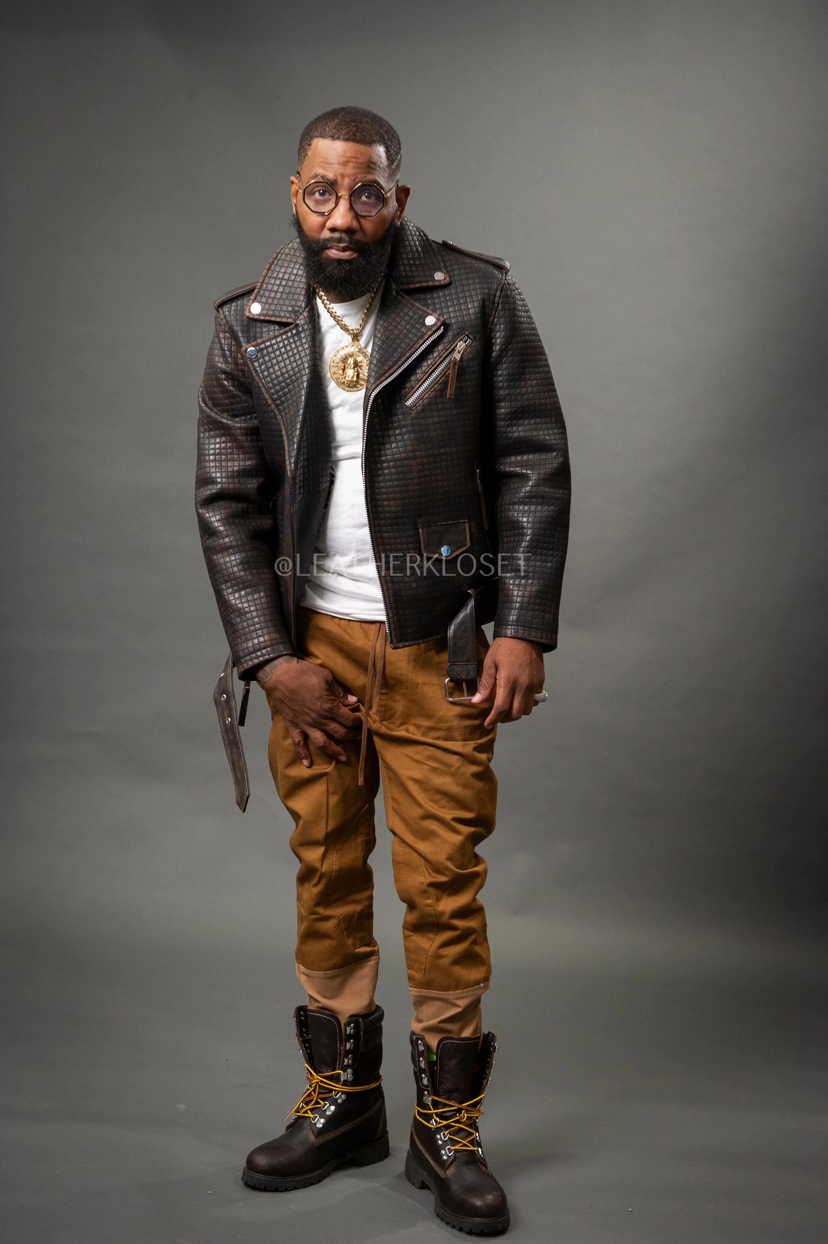 Men's Box Biker Jacket [Copper]
