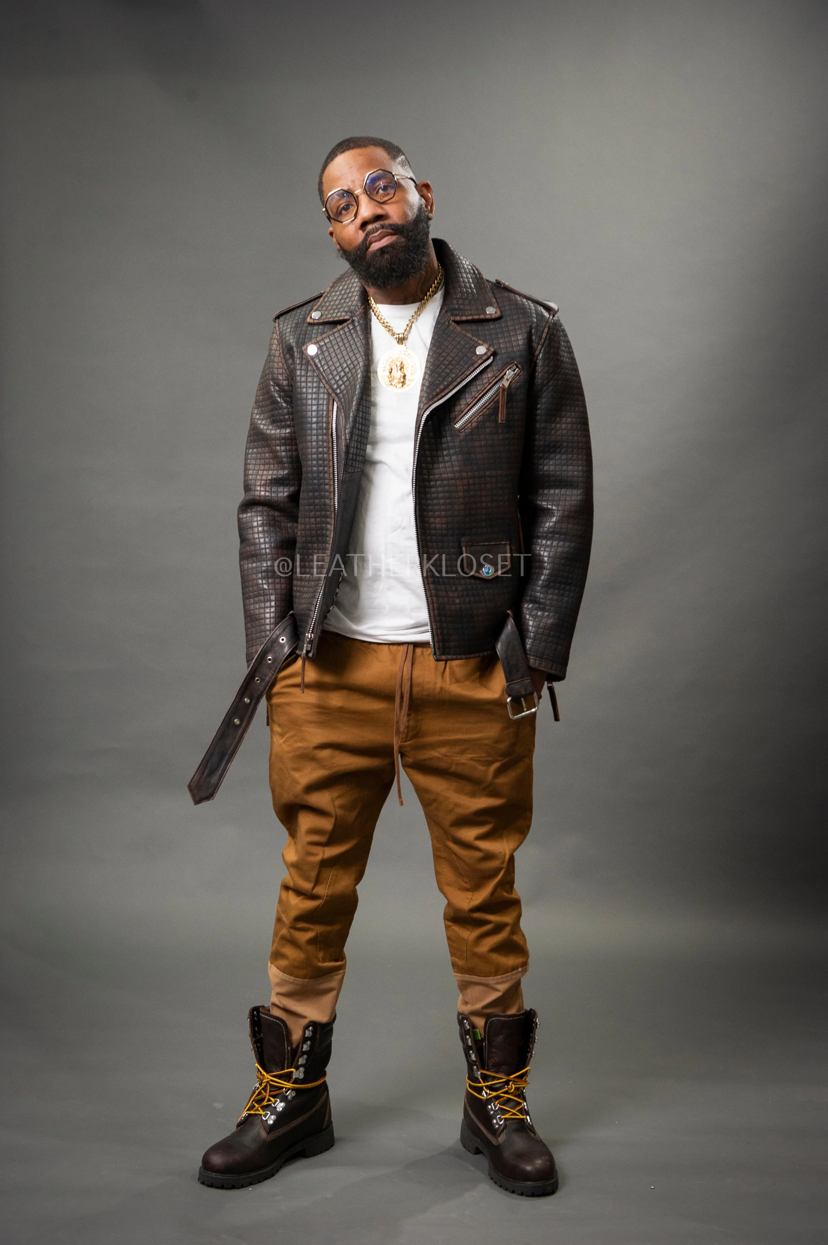 Men's Box Biker Jacket [Copper]