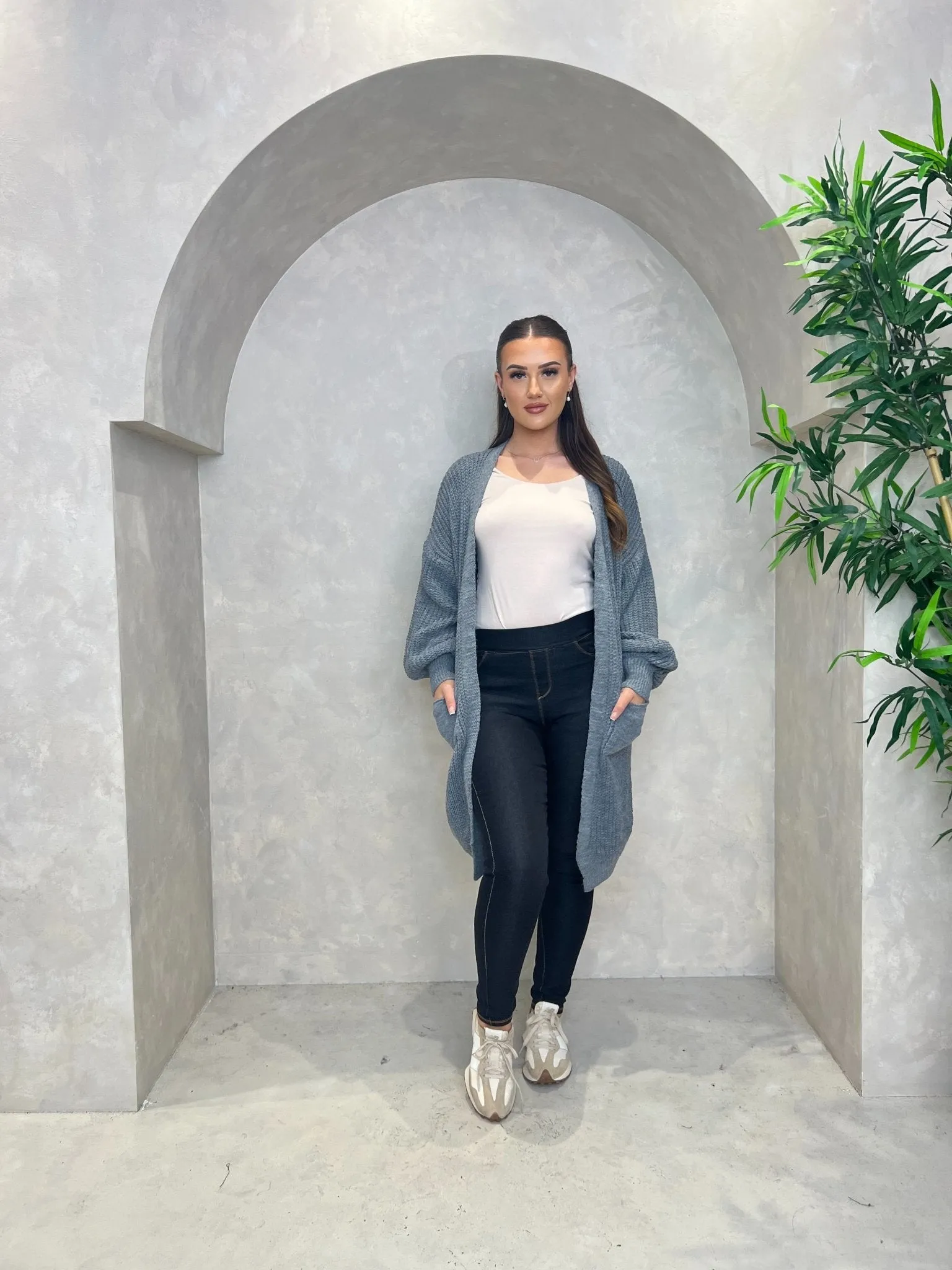 Mid Length Knit Cardigan
