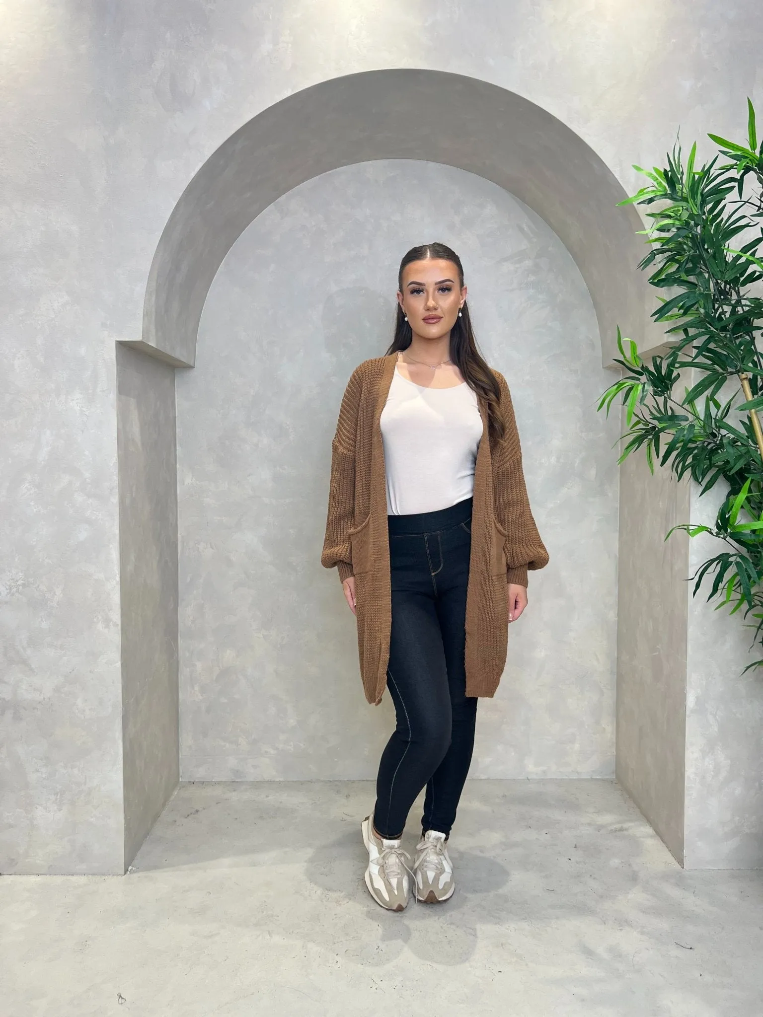 Mid Length Knit Cardigan