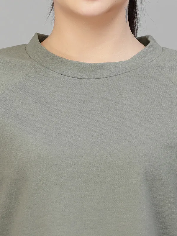 Odour Free Round Neck T-shirt With Track Pants Co Ord Set For Women