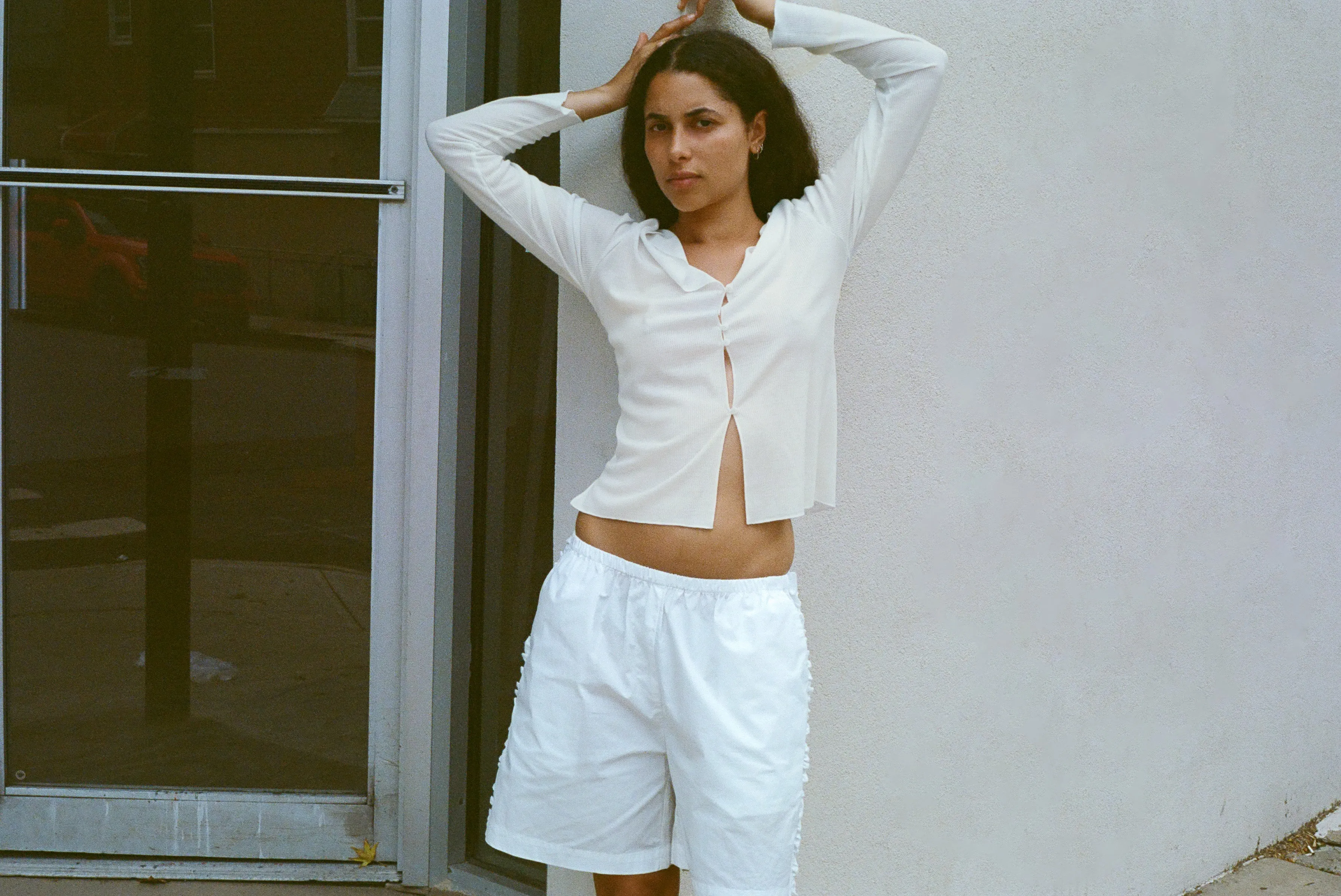 Off-White Casual Long Sleeve Top for Women