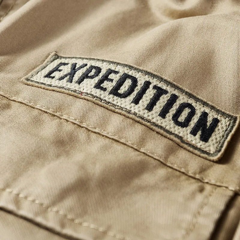 Outdoor Cotton Hooded Mid-length Men's Jacket