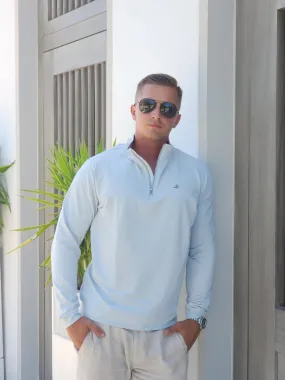 Peter Millar Mens Perth Quarter-Zip Pullover - Stylish Lightweight Sweater for Ultimate Comfort