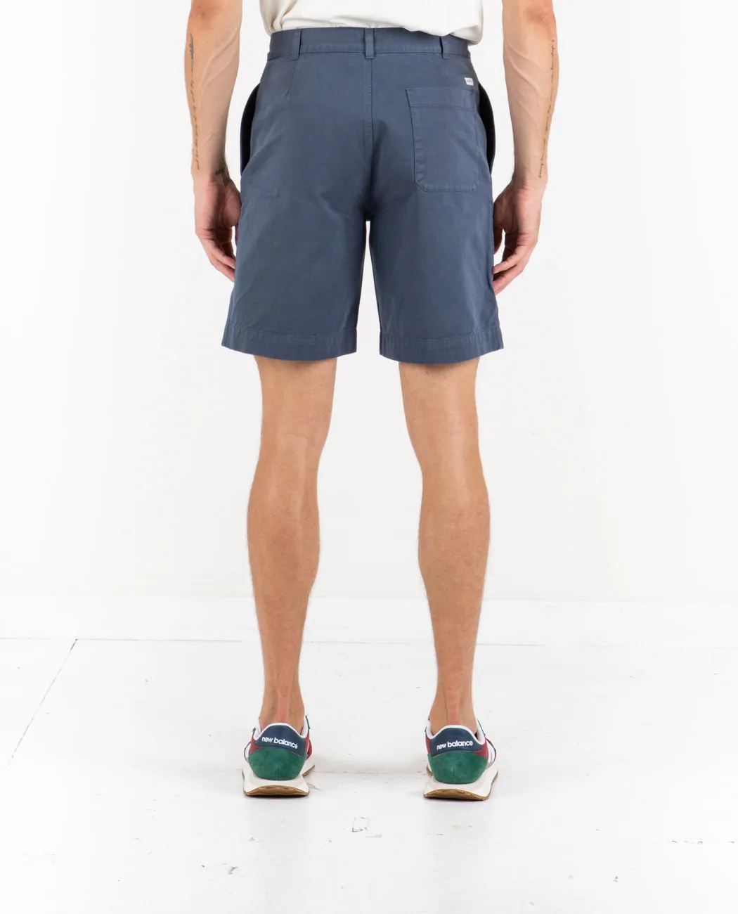 Pleated Short Navy