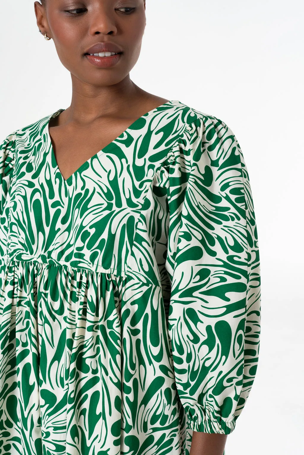 Poplin Dress _ 143334 _ Green
