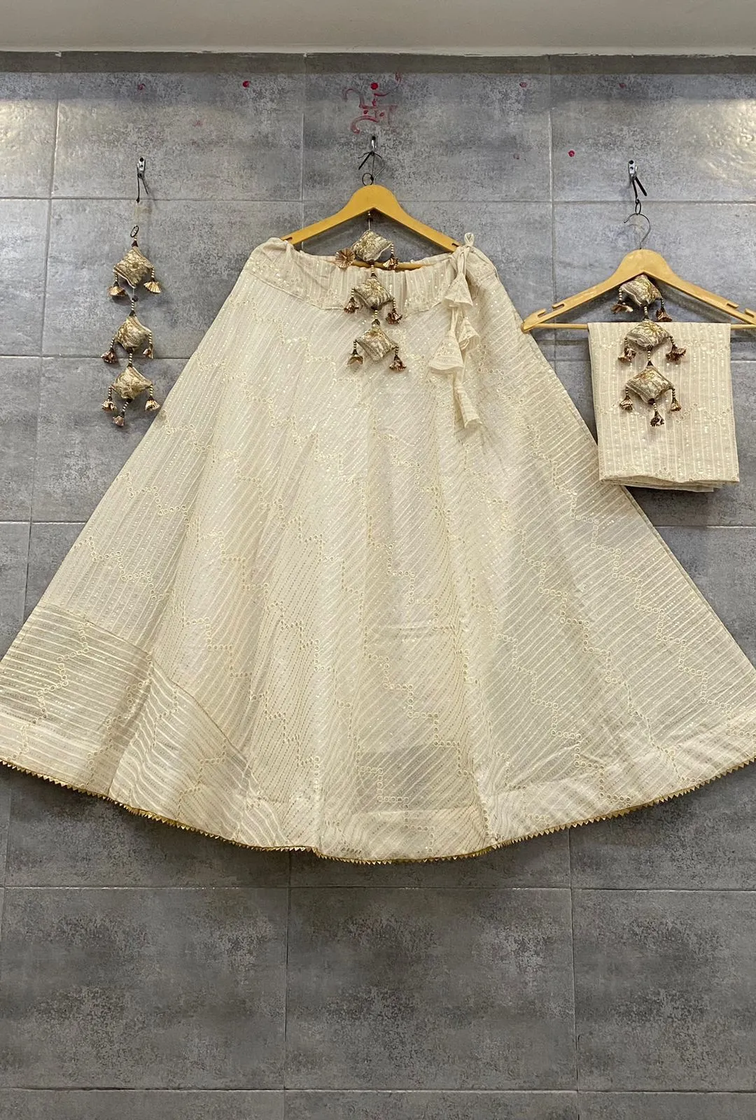 Pure Cotton Lucknowi Work Chaniya Choli