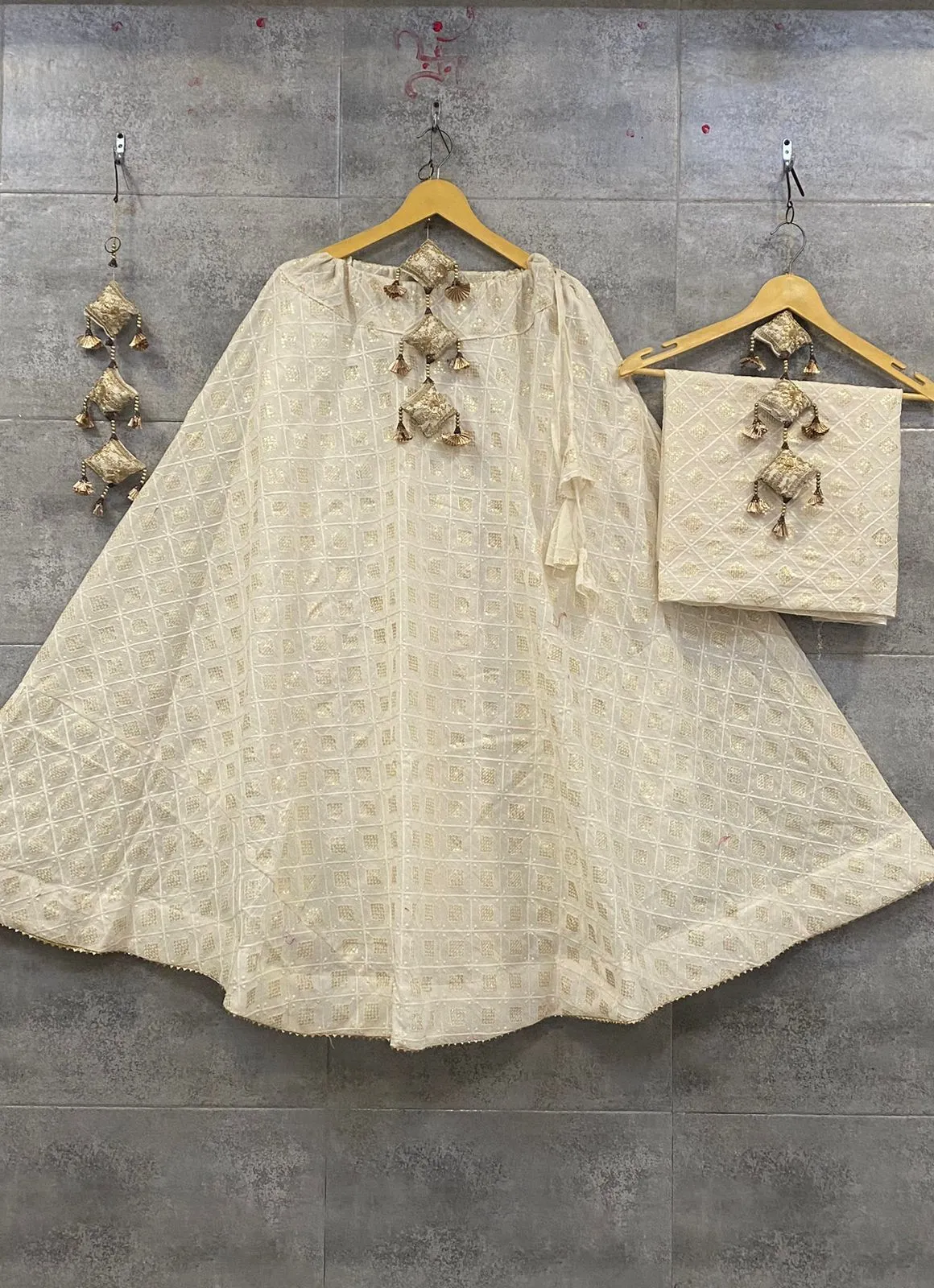 Pure Cotton Lucknowi Work Chaniya Choli