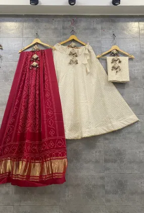 Pure Cotton Lucknowi Work Chaniya Choli