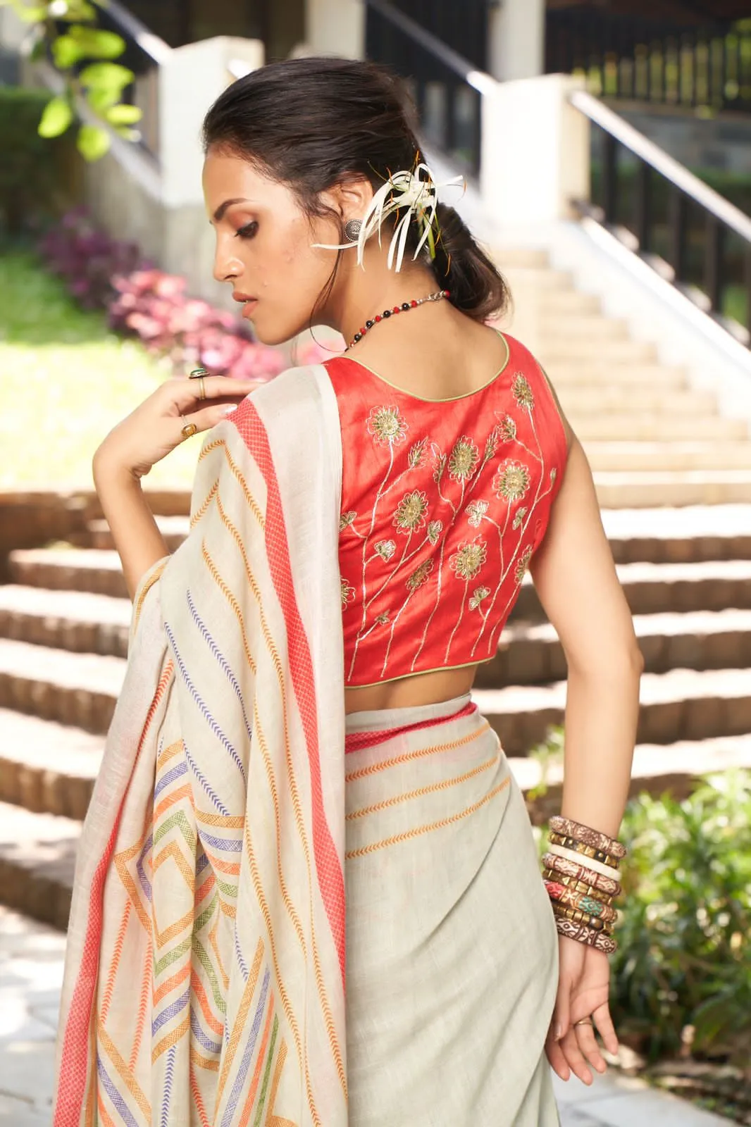 Pure Linen Sarees