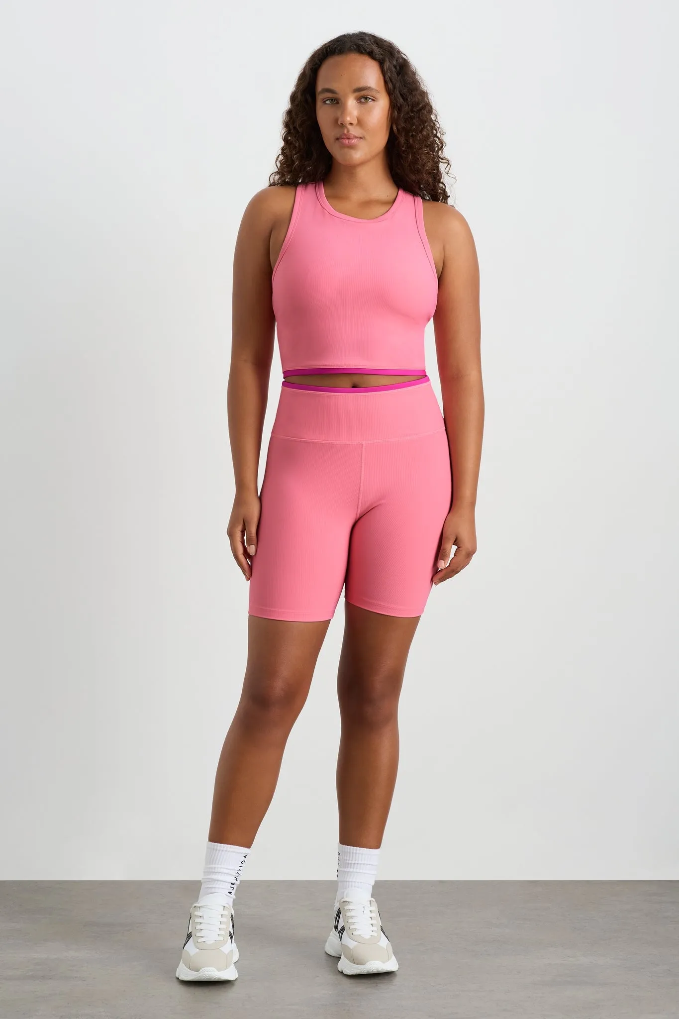 Ribbed Mid Length Bike Short 601