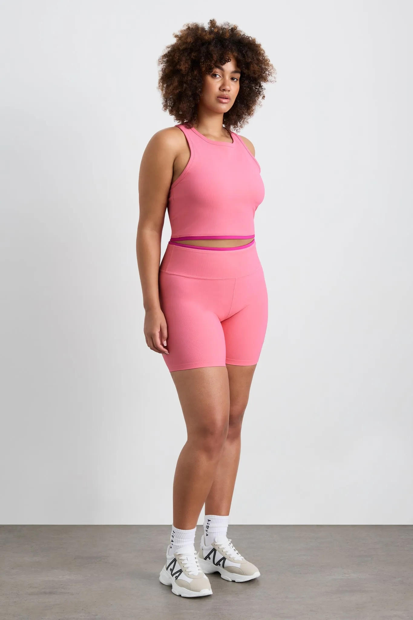 Ribbed Mid Length Bike Short 601