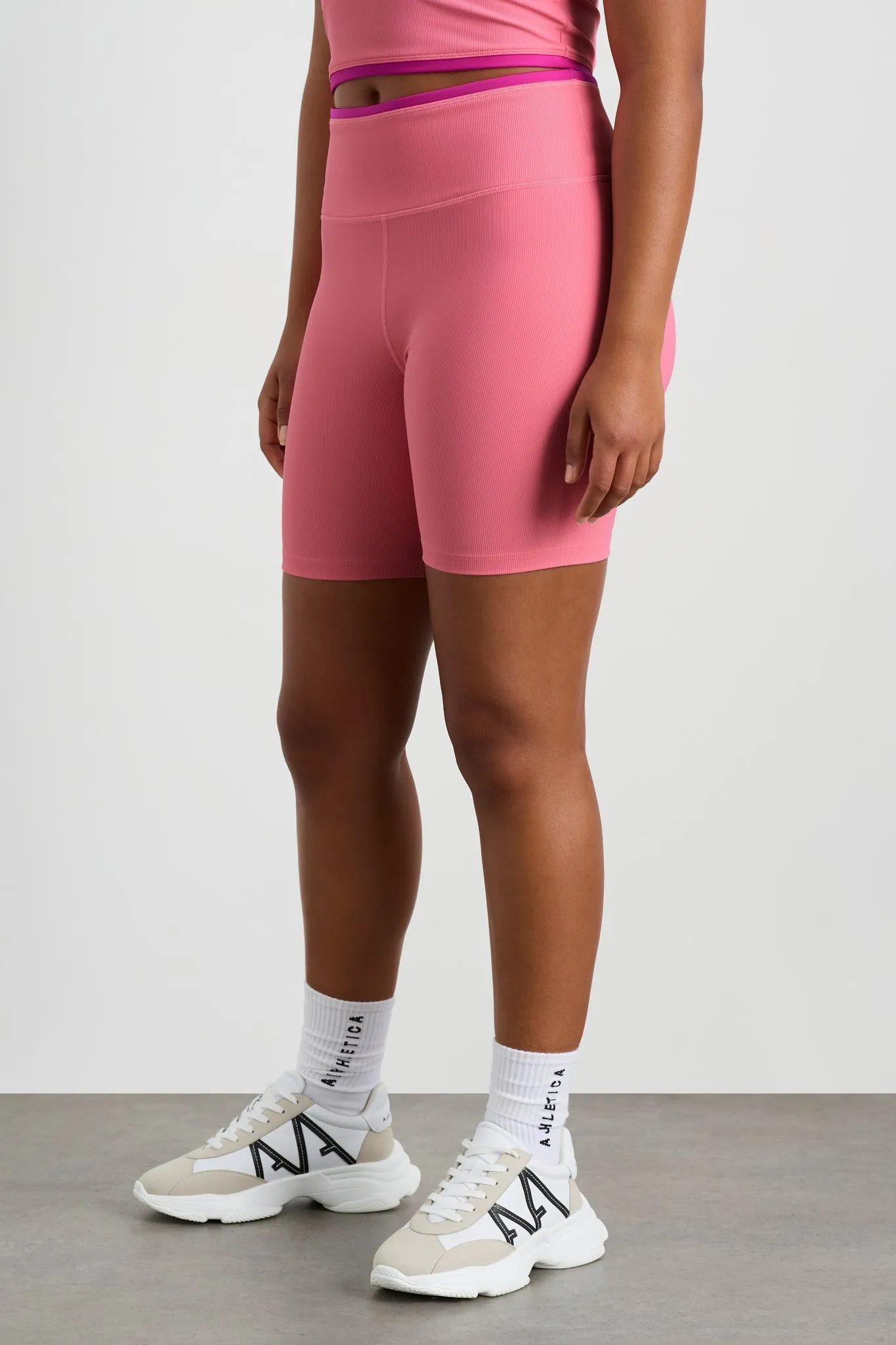 Ribbed Mid Length Bike Short 601