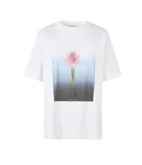 Saeira T-Shirt in Blurred Tulip White