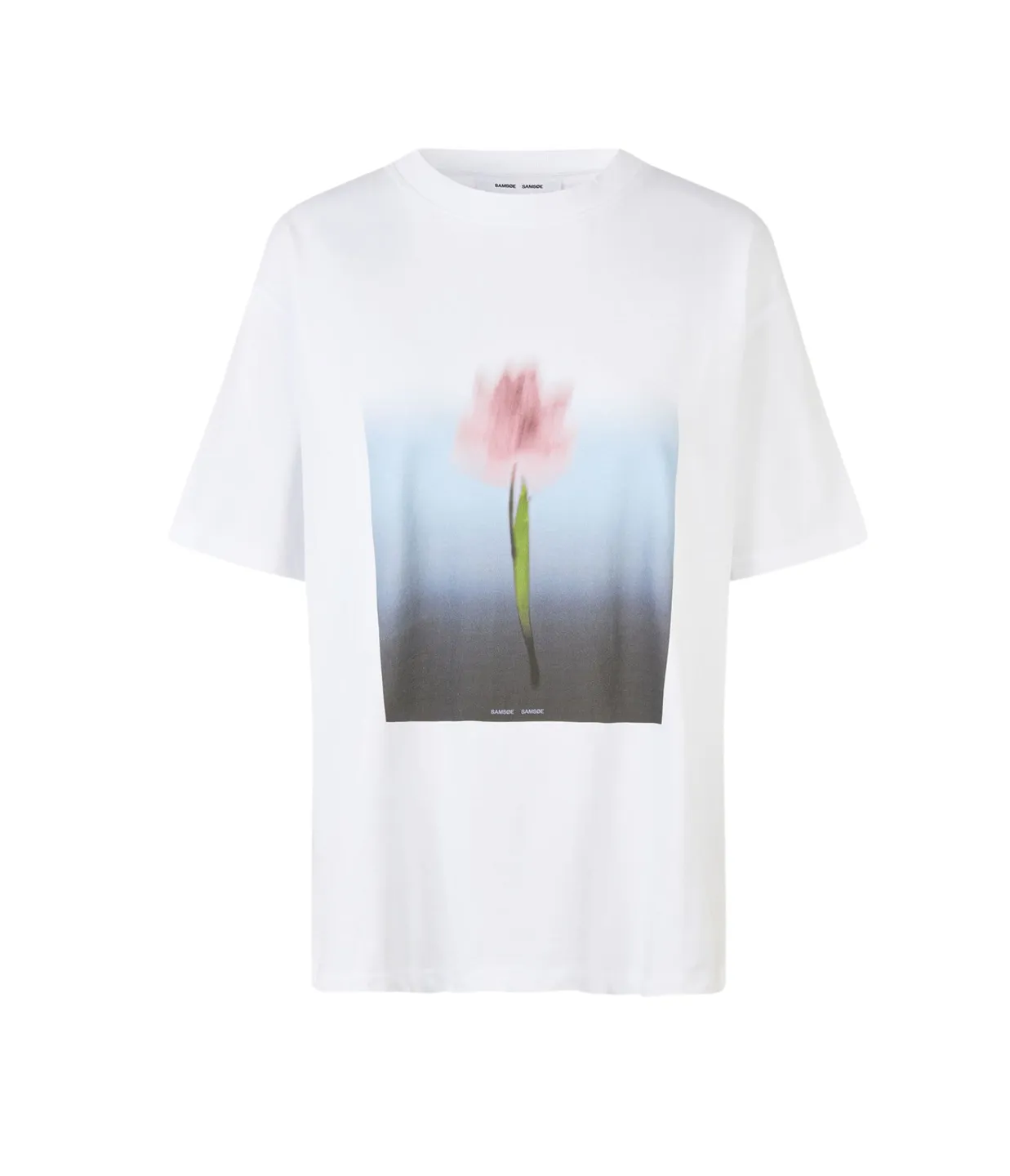 Saeira T-Shirt in Blurred Tulip White