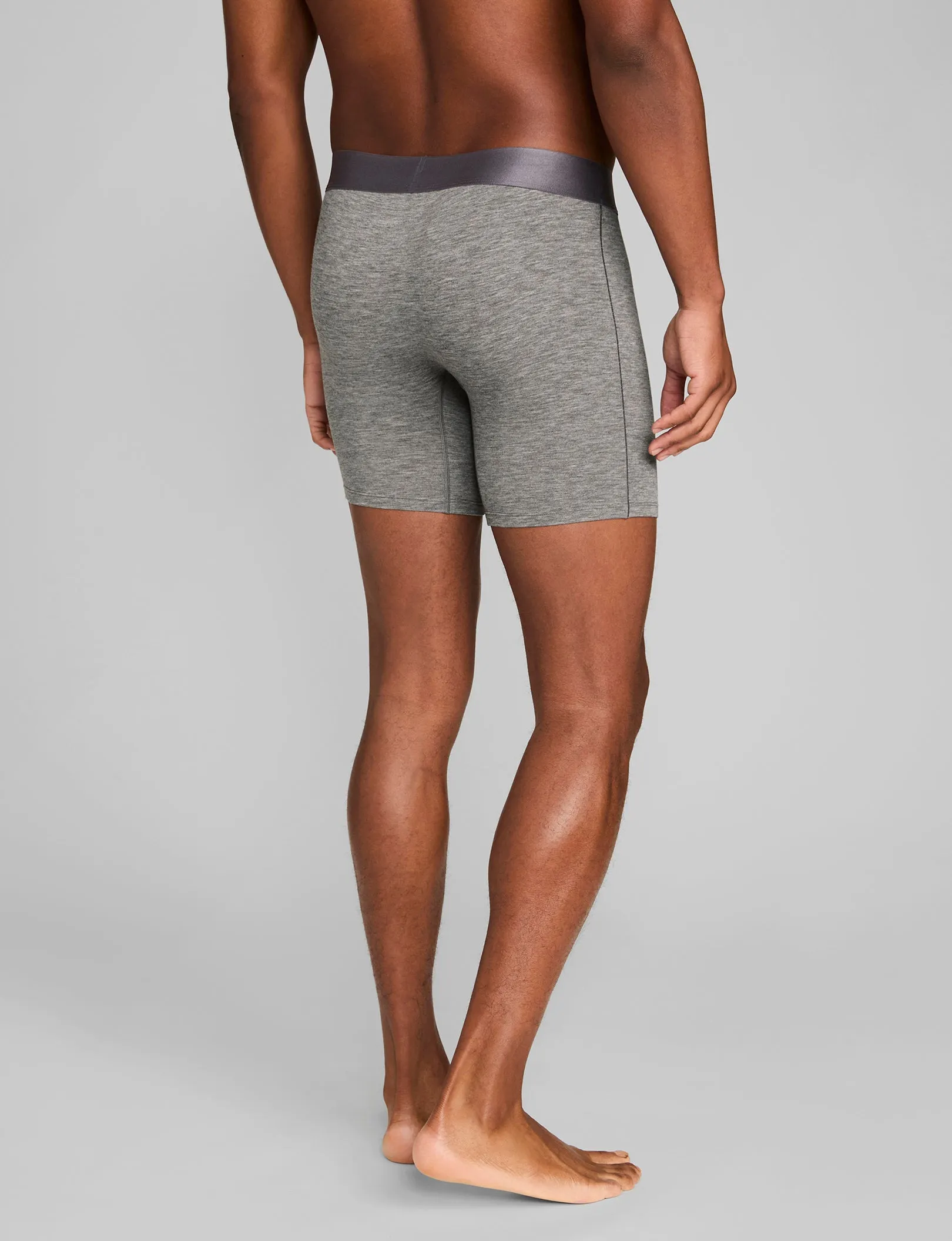 Second Skin Mid-Length Boxer Brief 6" (3-Pack)