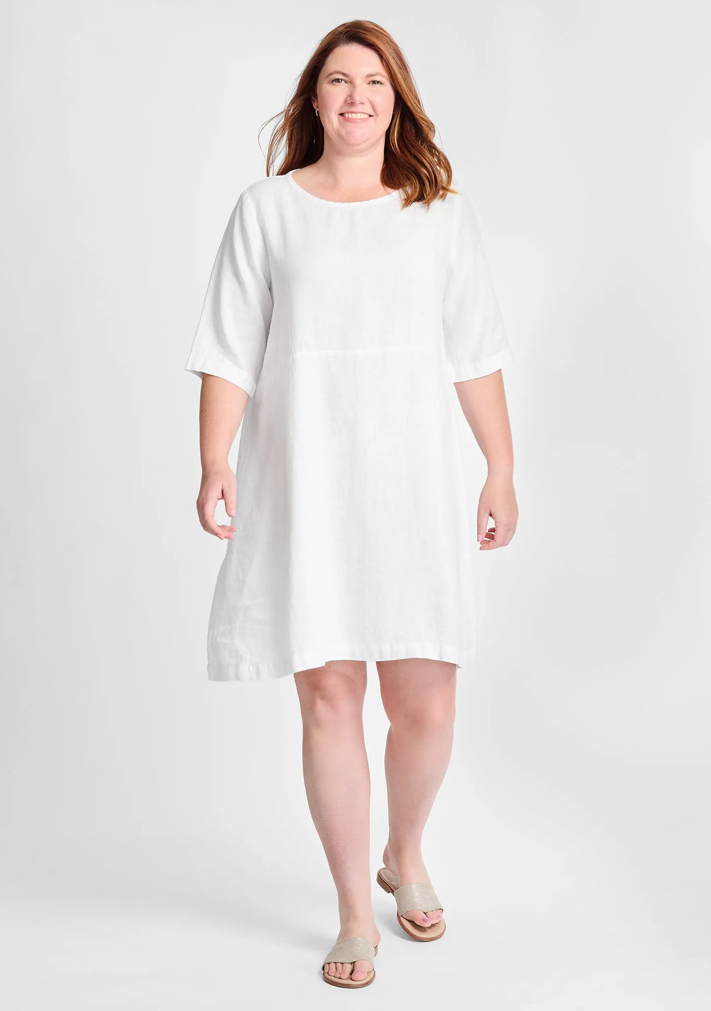Simple Dress - Linen Shift Dress