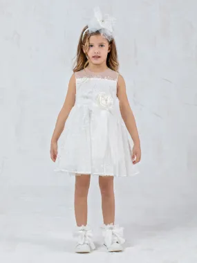 Sleeveless lace dress for girl - ANTIOPE