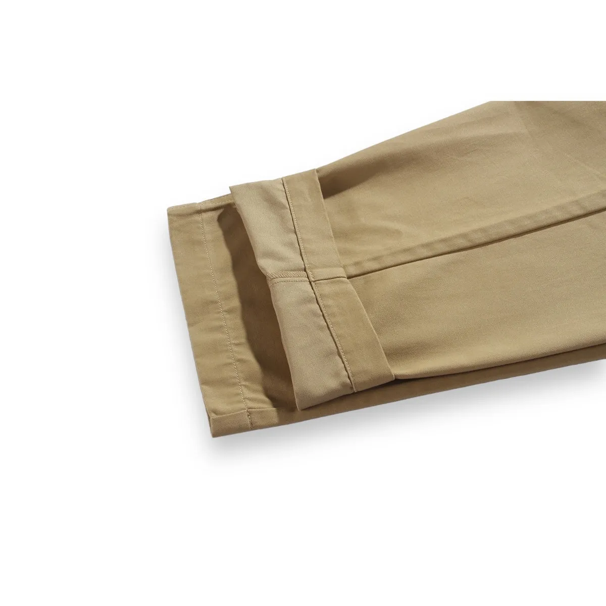 Mens Khaki Adjustable Waist Trousers - Standardtypes ST069