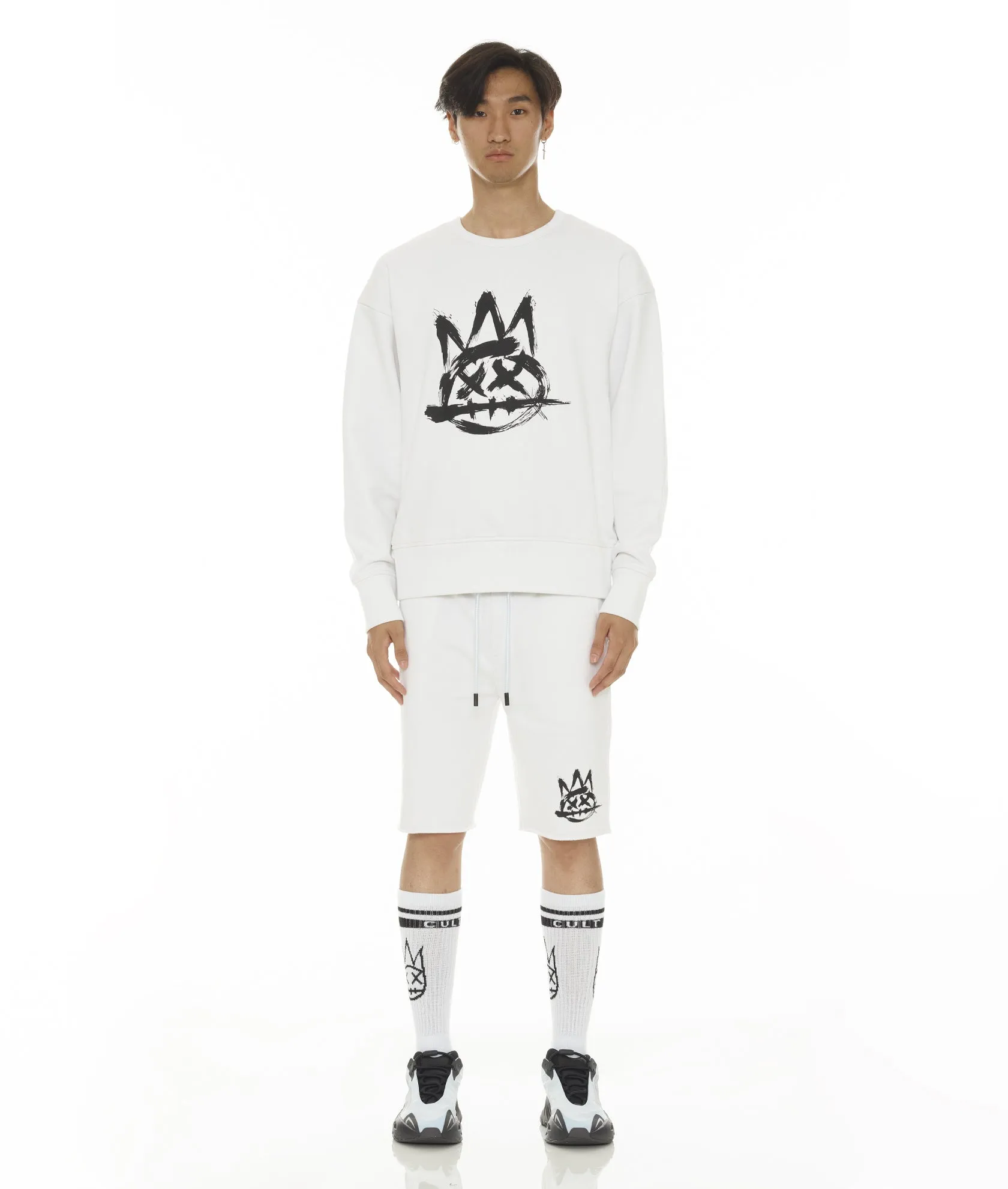SWEATSHORT IN WHITE