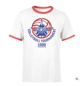 Top Gun Volleyball Tournament T-Shirt (White)
