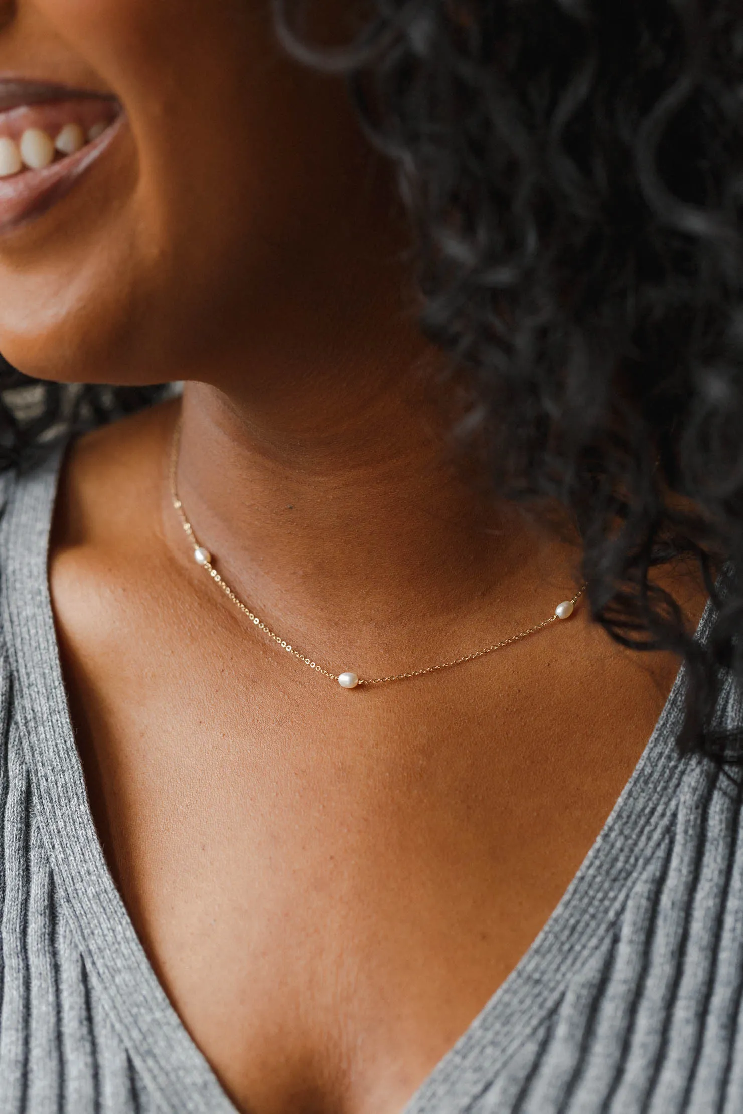 Trinity Pearl Necklace