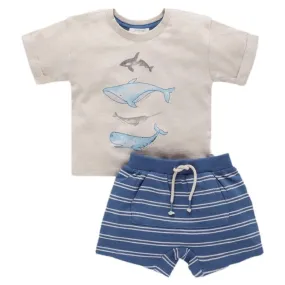 Whale Pod Set  - Deep Sea Stripe