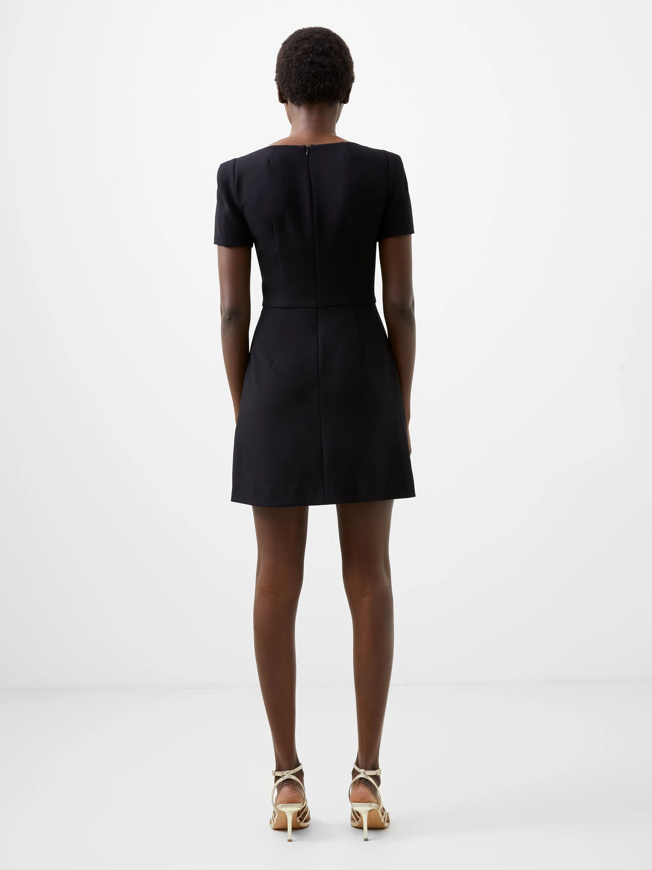 Whisper Square Neck Short Sleeve Dress
