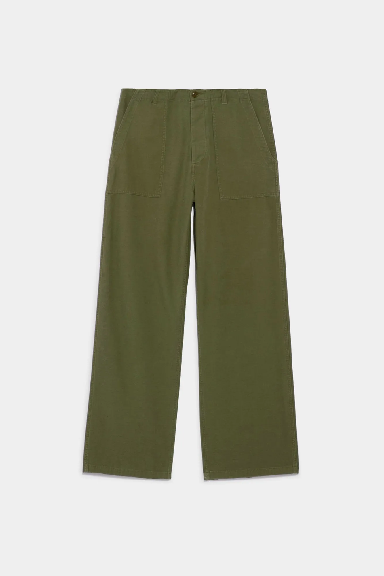 WIDE LEG UTILITY PANT - OLIVE